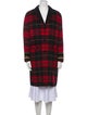 The Kooples Wool Plaid Print Peacoat