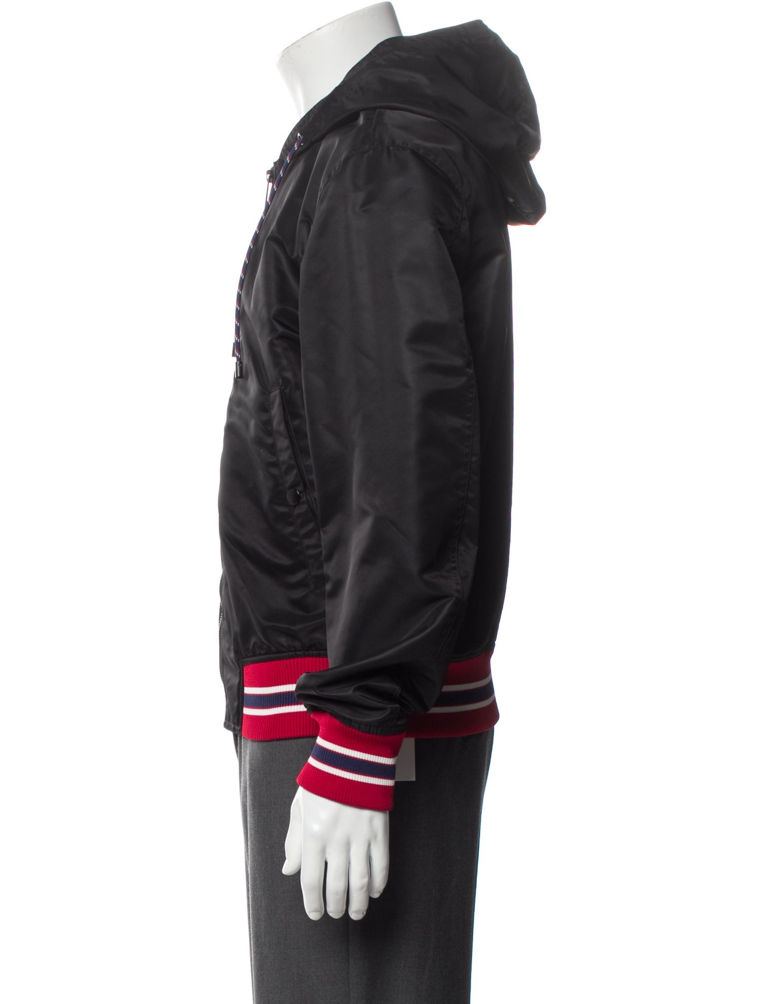 The Kooples Colorblock Pattern Bomber Jacket