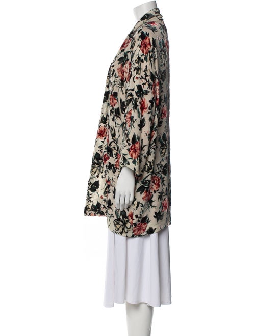 The Kooples Floral Print Peacoat