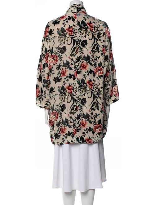 The Kooples Floral Print Peacoat