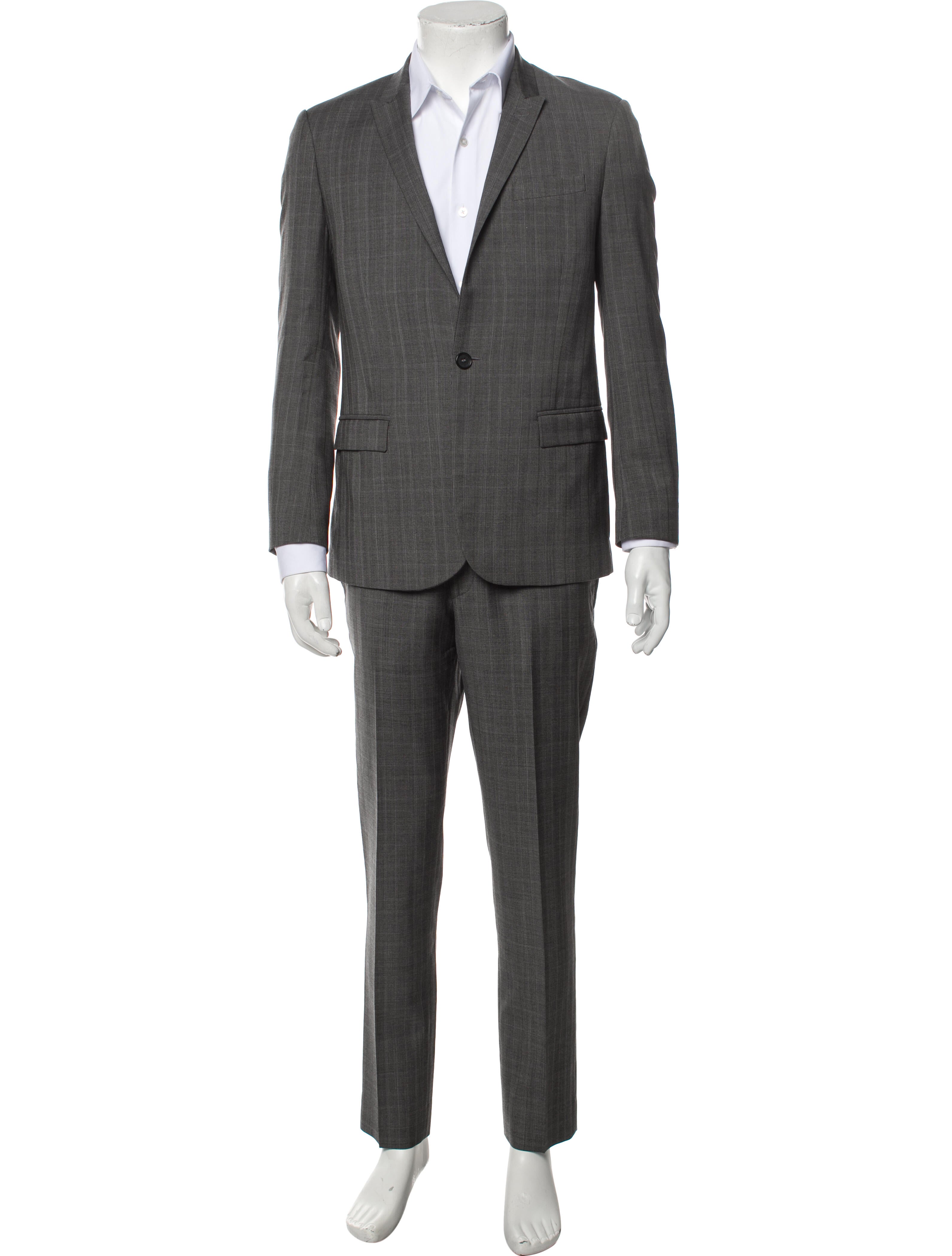 The Kooples Wool Plaid Print Two-Piece Suit