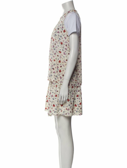The Kooples Silk Floral Print Skirt Set