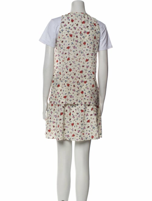 The Kooples Silk Floral Print Skirt Set