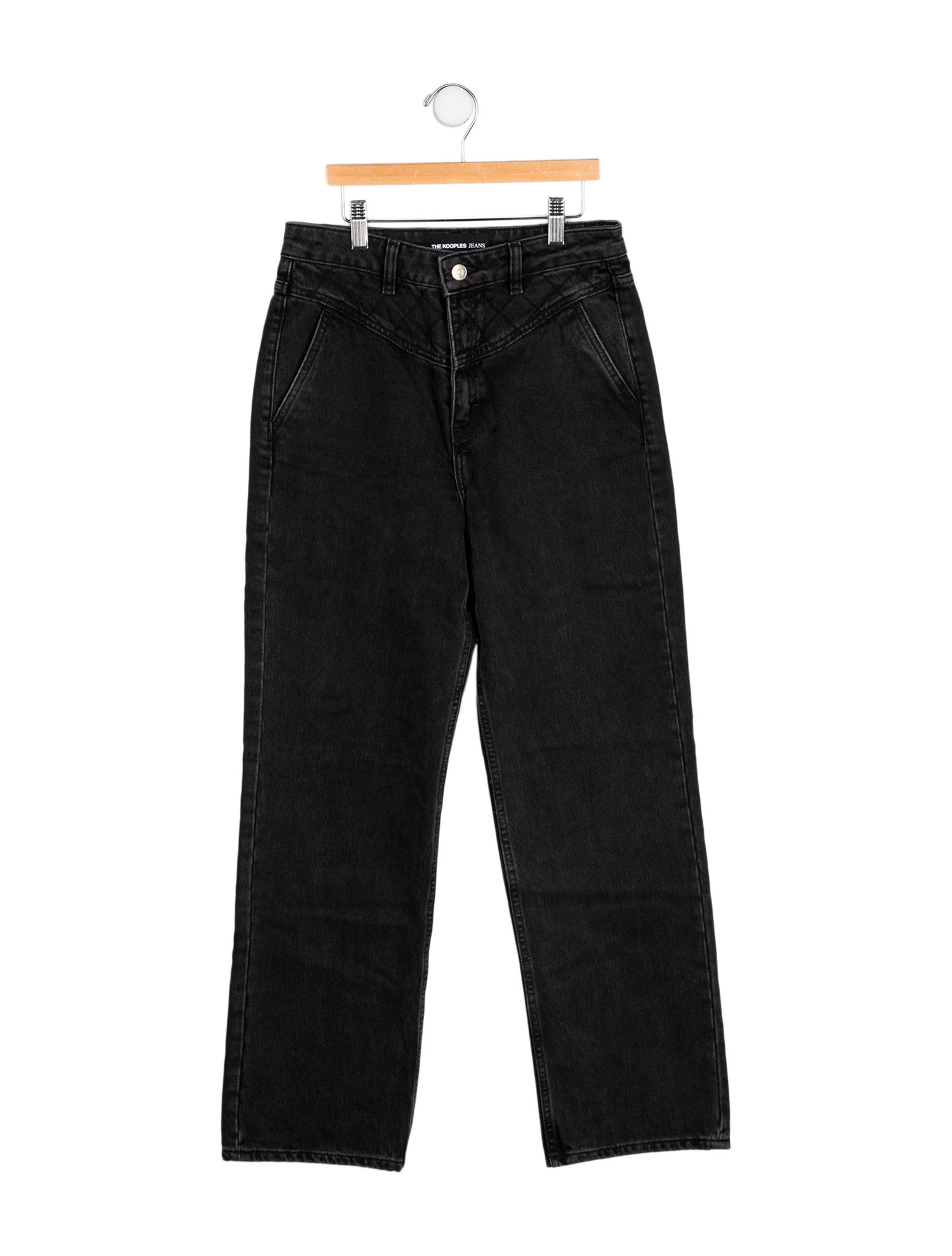 The Kooples High-Rise Straight Leg Jeans
