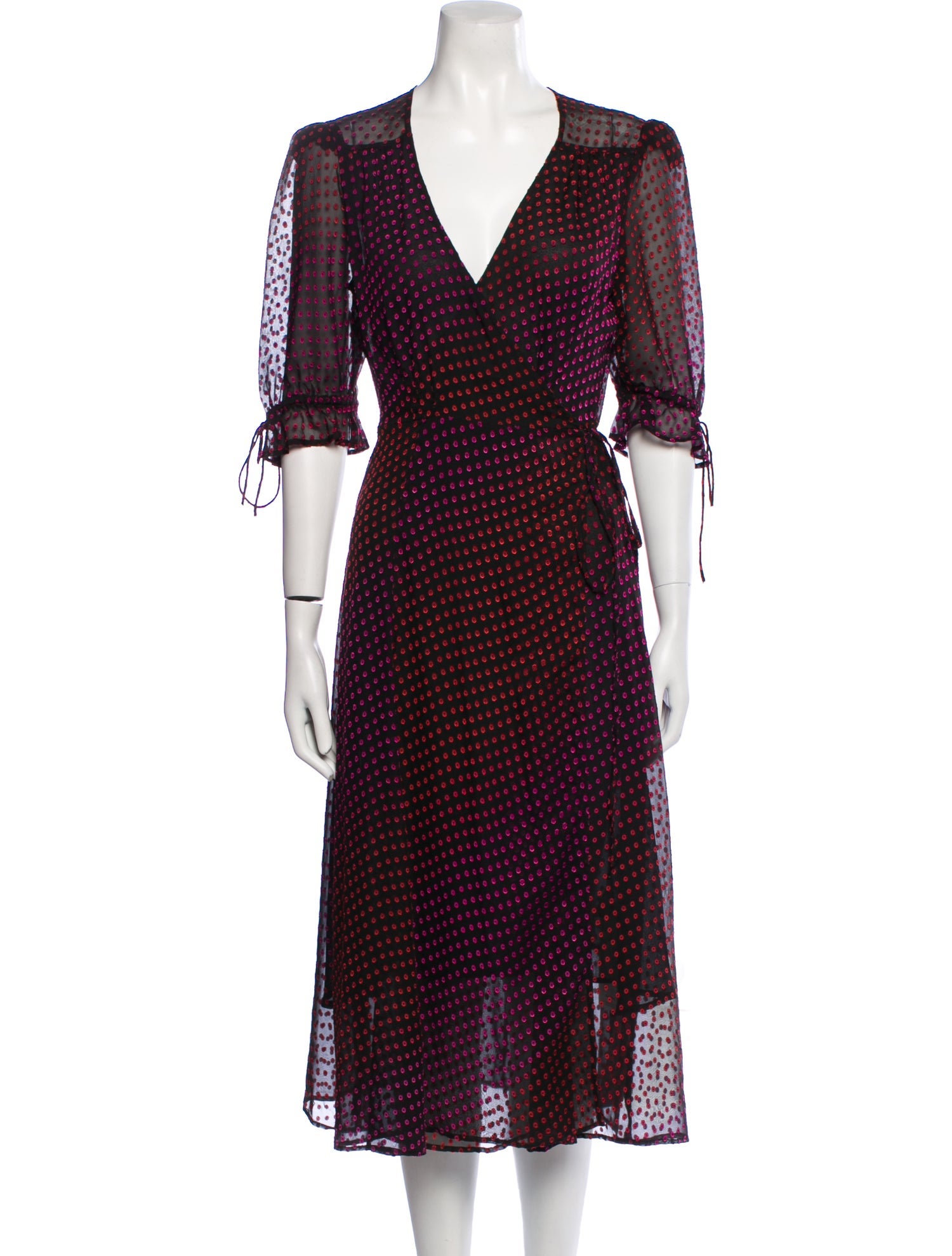 The Kooples Silk Midi Length Dress