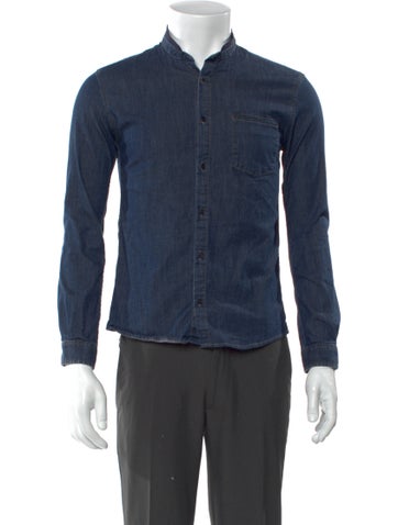 The Kooples Casual Shirts Long Sleeve Denim Shirt S