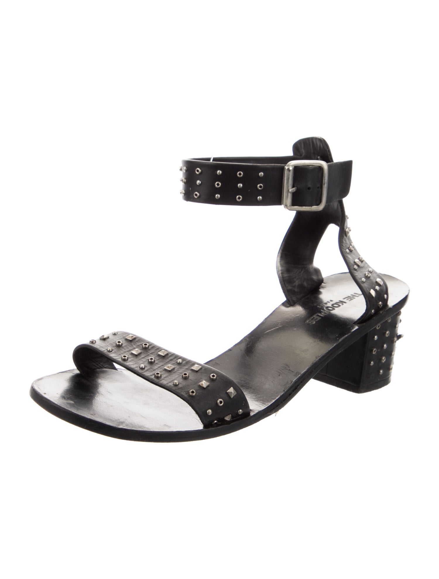 The Kooples Leather Studded Accents Sandals