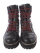 The Kooples Leather Chain-Link Accents Combat Boots