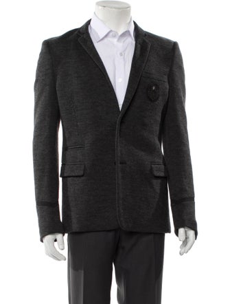 The Kooples Wool Embroidered Accent Blazer