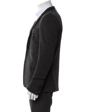 The Kooples Wool Embroidered Accent Blazer