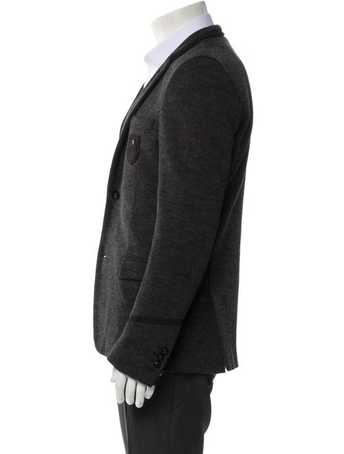 The Kooples Wool Embroidered Accent Blazer