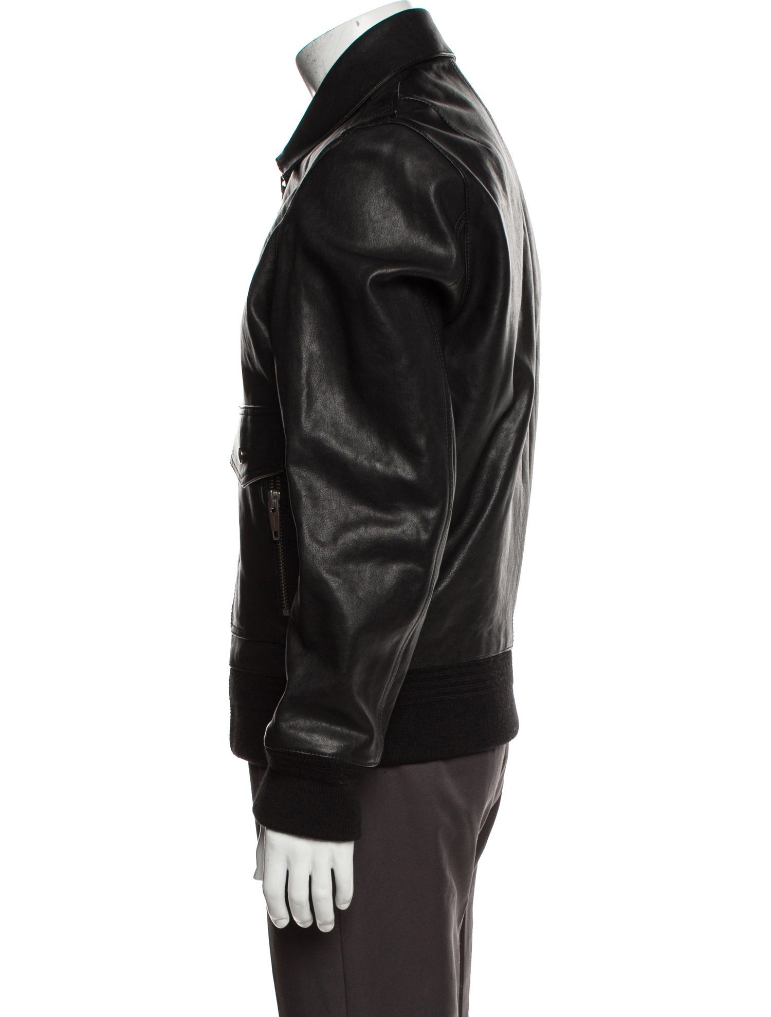 The Kooples Lambskin Bomber Jacket