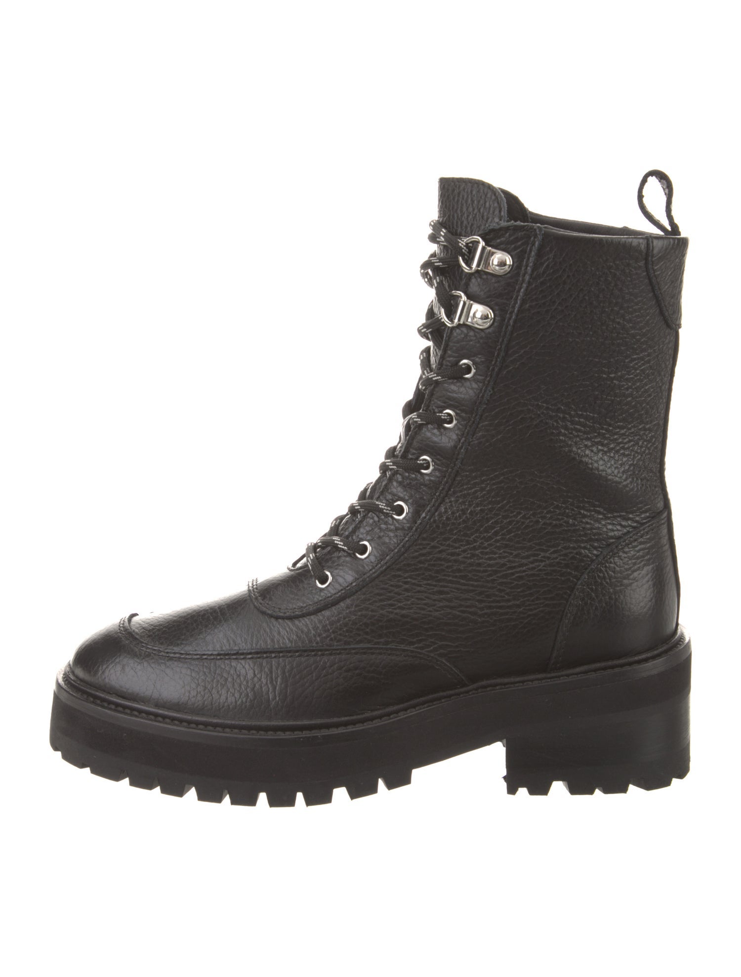 The Kooples Leather Combat Boots