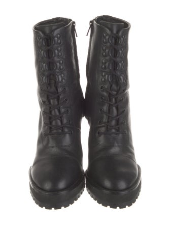 The Kooples Leather Combat Boots