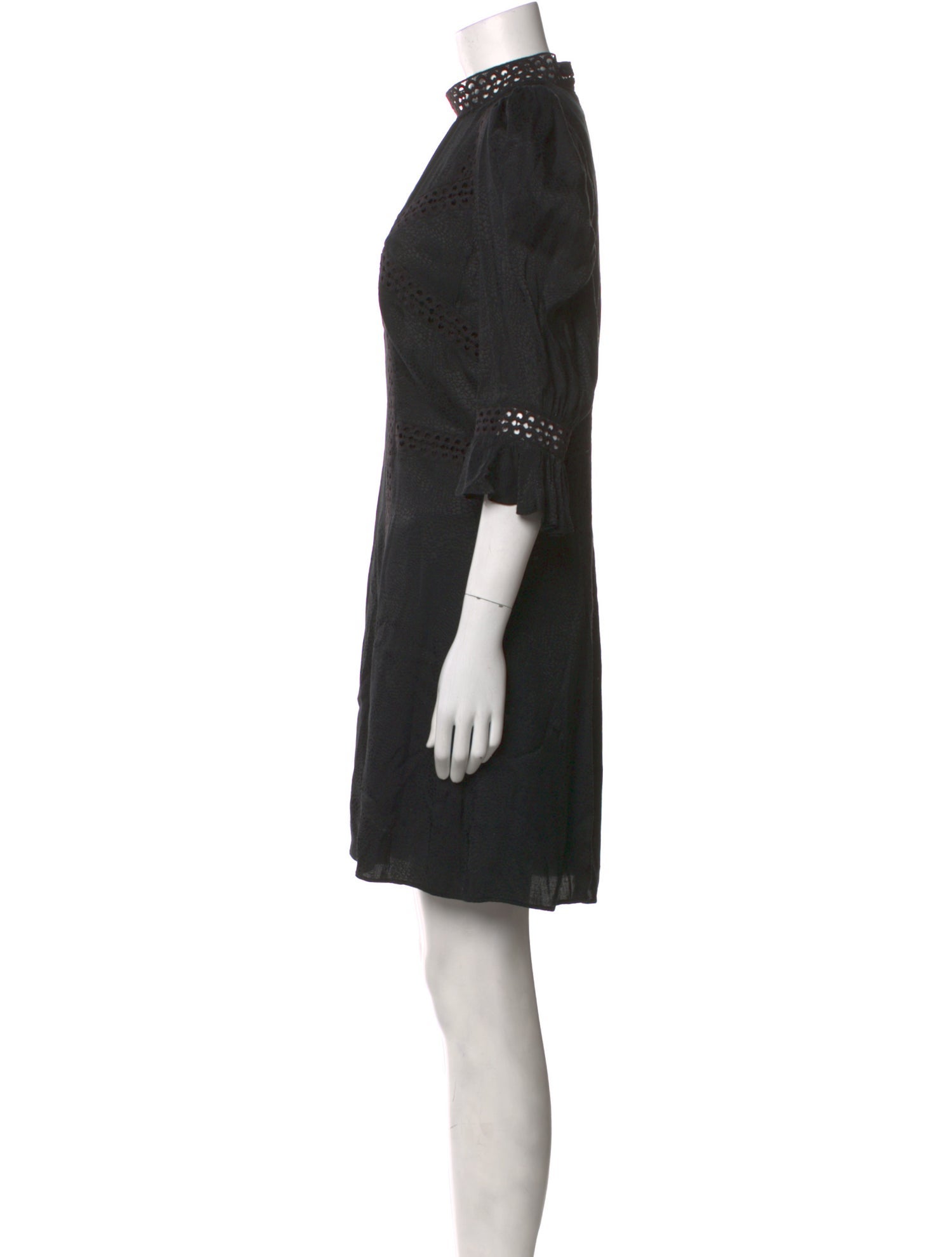 The Kooples Mock Neck Mini Dress