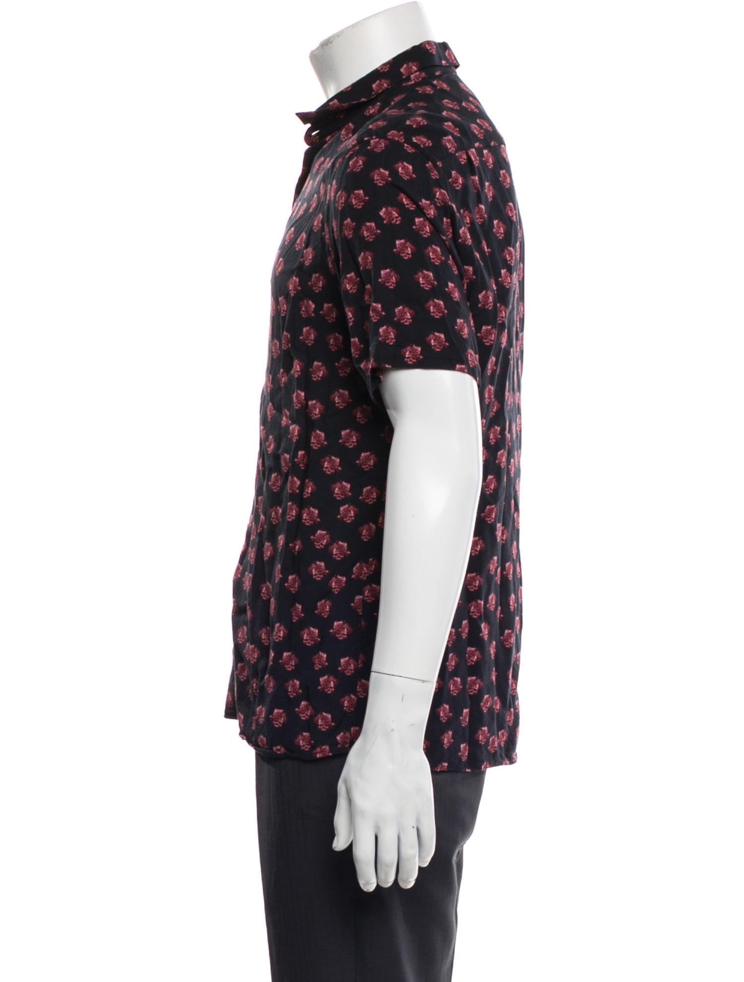 The Kooples Floral Print Short Sleeve Shirt