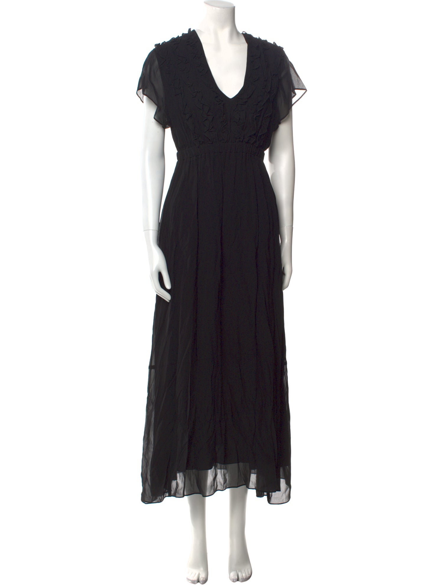 The Kooples V-Neck Long Dress