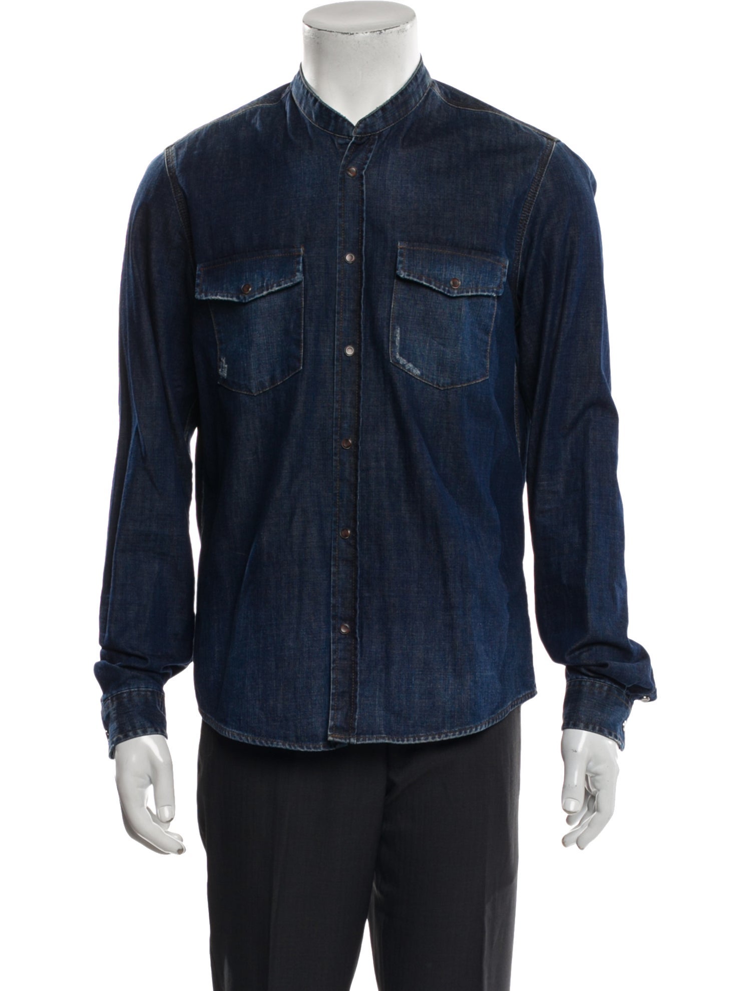 The Kooples Long Sleeve Denim Shirt