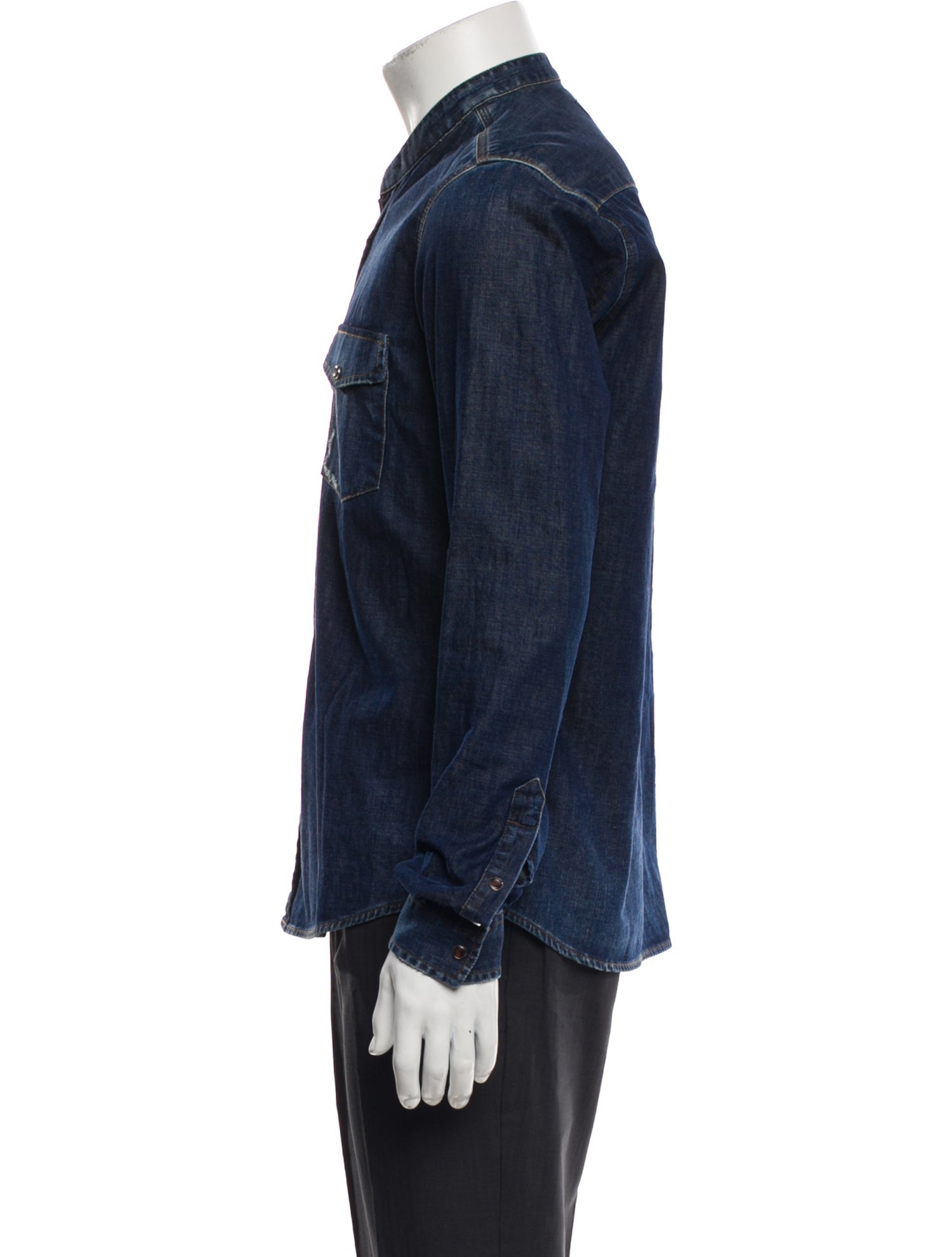 The Kooples Long Sleeve Denim Shirt