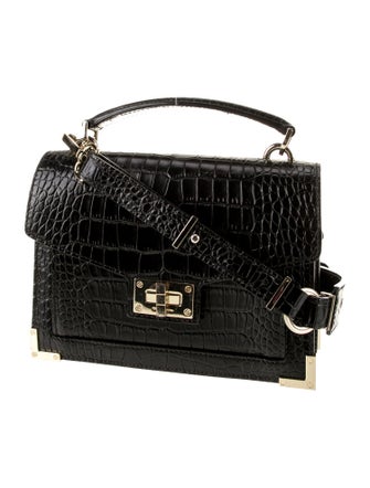 The Kooples Embossed Leather Crossbody Bag