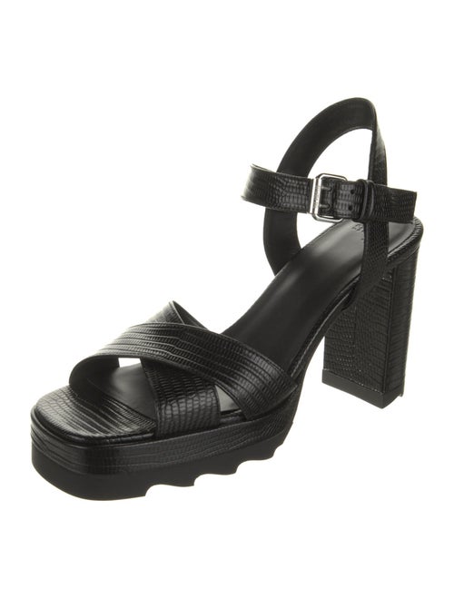 The Kooples Embossed Leather Sandals