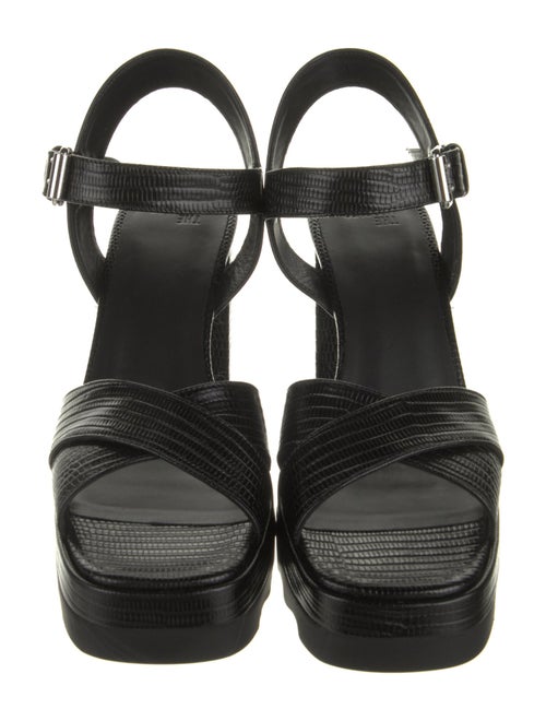 The Kooples Embossed Leather Sandals