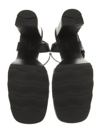 The Kooples Embossed Leather Sandals