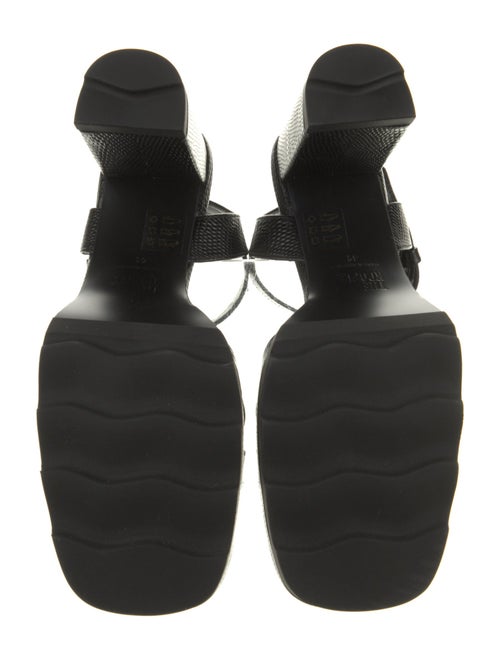 The Kooples Embossed Leather Sandals