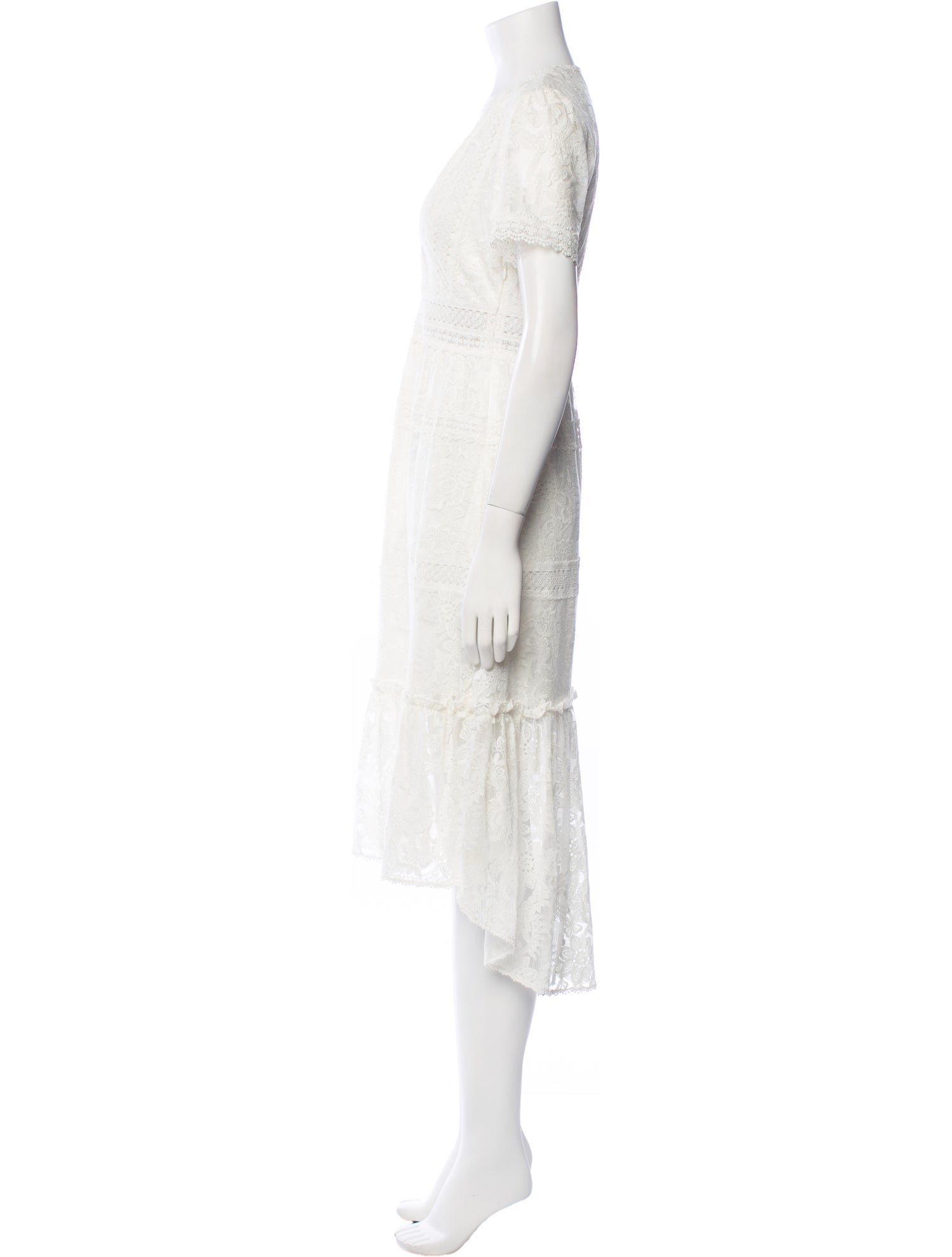 The Kooples V-Neck Midi Length Dress