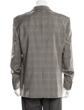 The Kooples Wool Plaid Print Peacoat