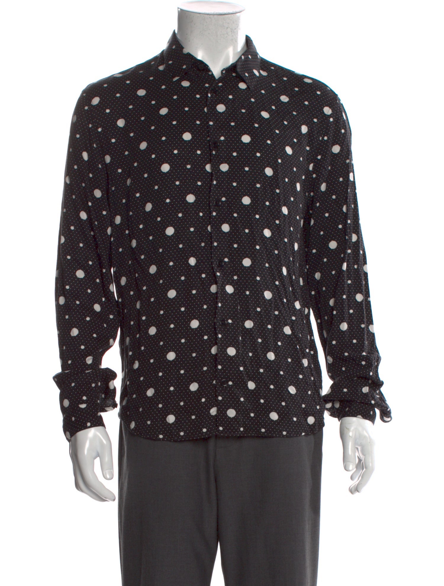 The Kooples Polka Dot Print Long Sleeve Shirt