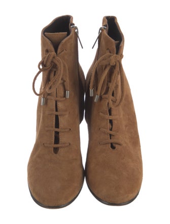 The Kooples Suede Lace-Up Boots