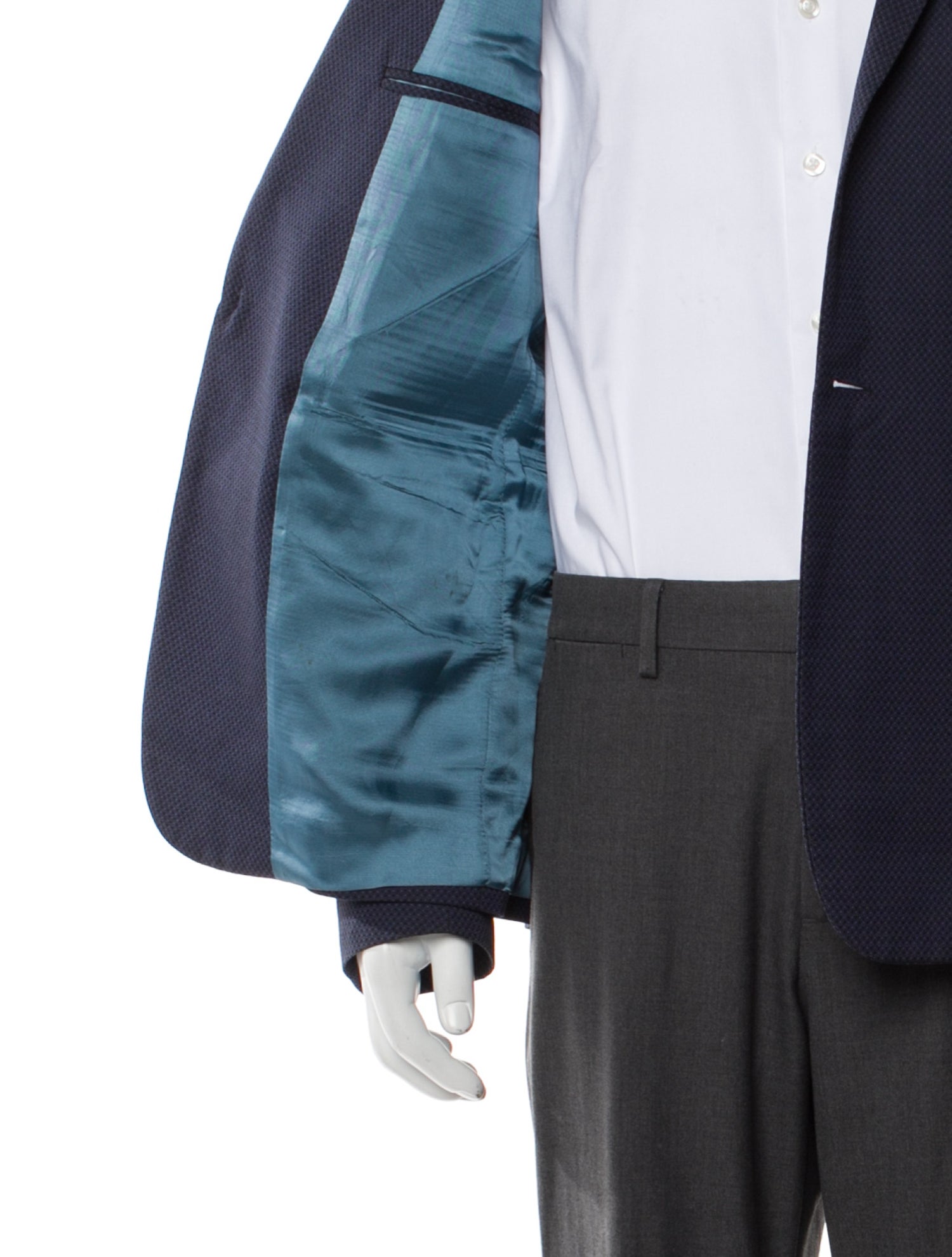 The Kooples Patterned One Button Blazer