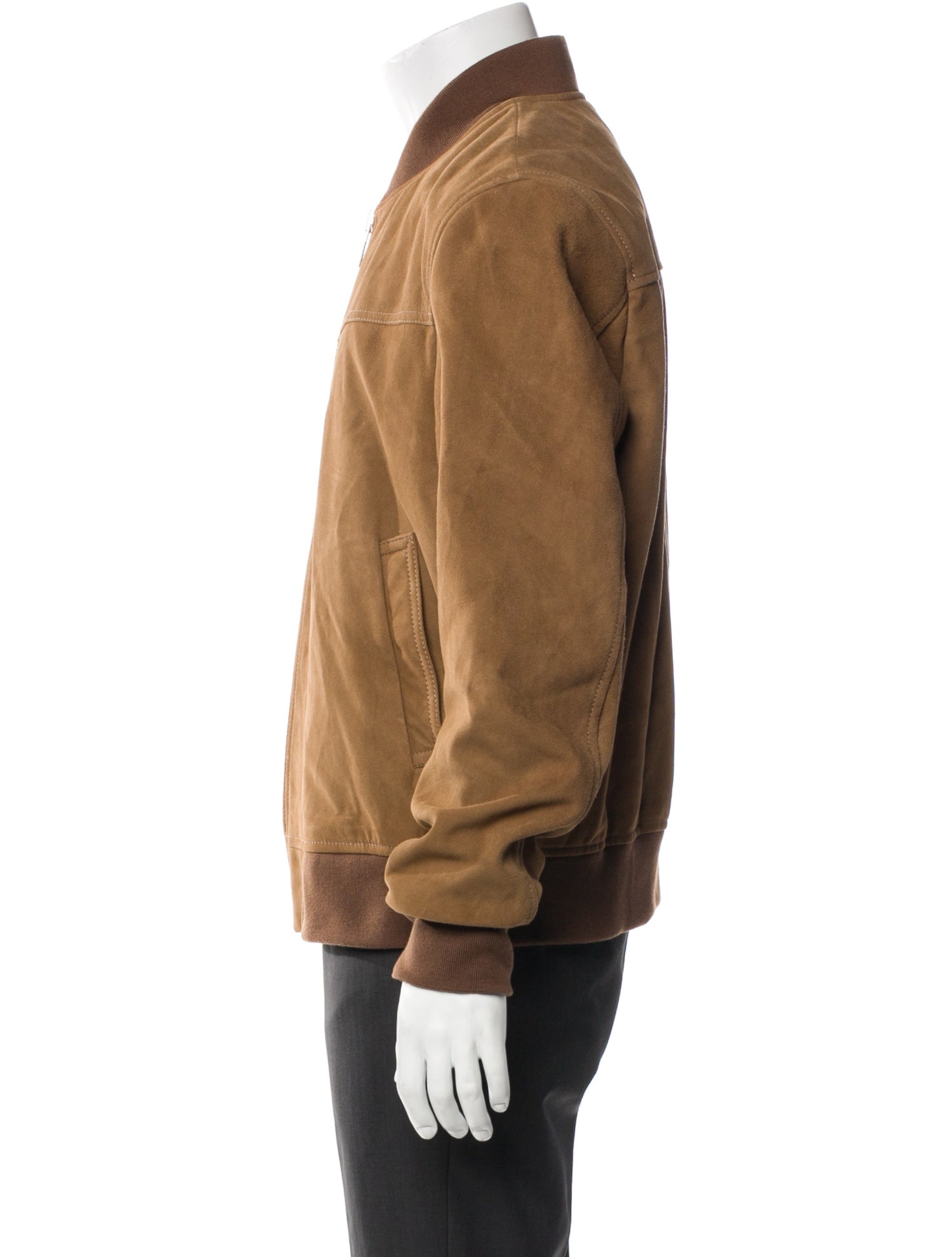 The Kooples Goat Leather Bomber Jacket