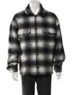 The Kooples Wool Plaid Print Trucker Jacket