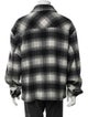 The Kooples Wool Plaid Print Trucker Jacket