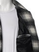 The Kooples Wool Plaid Print Trucker Jacket
