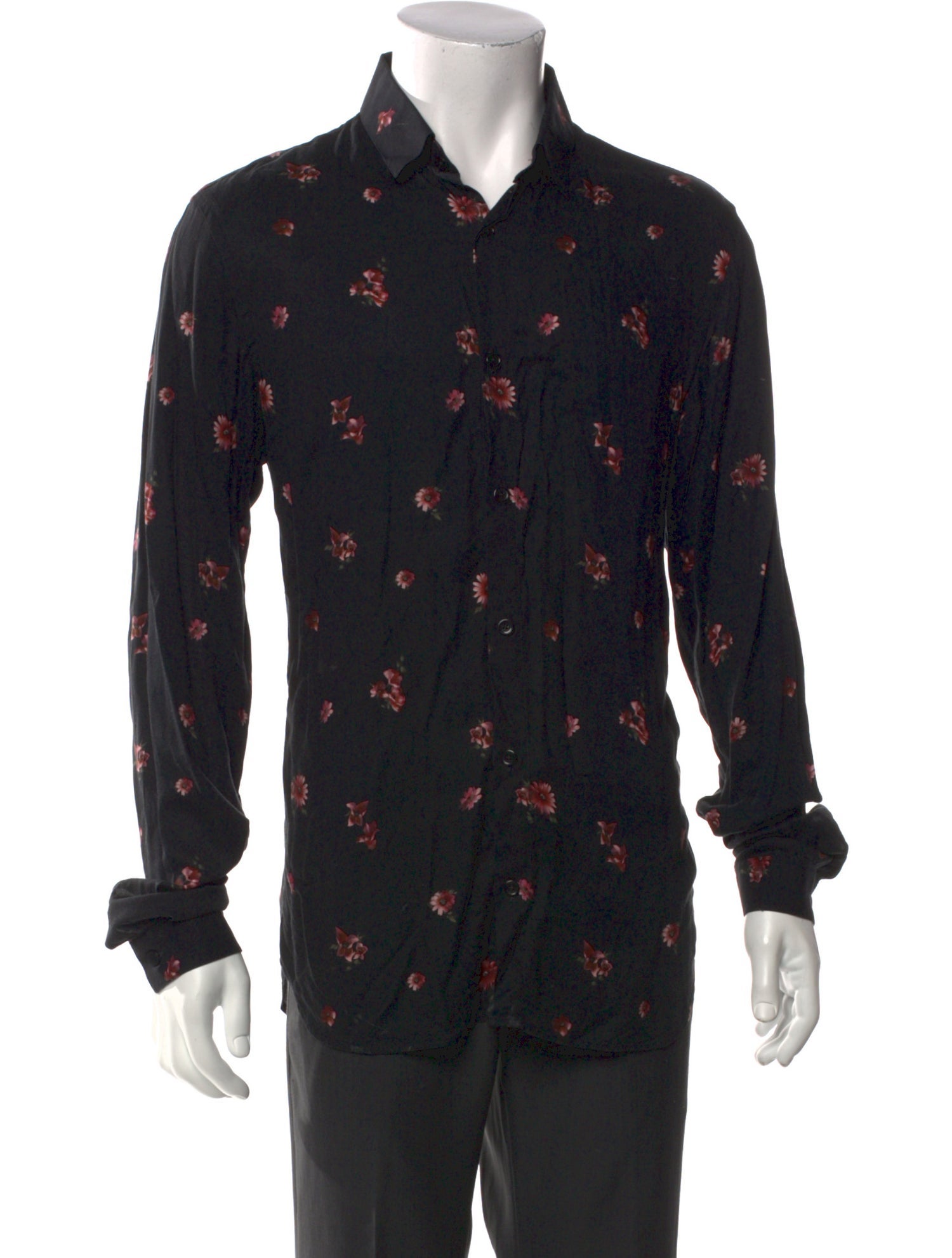 The Kooples Floral Print Long Sleeve Shirt