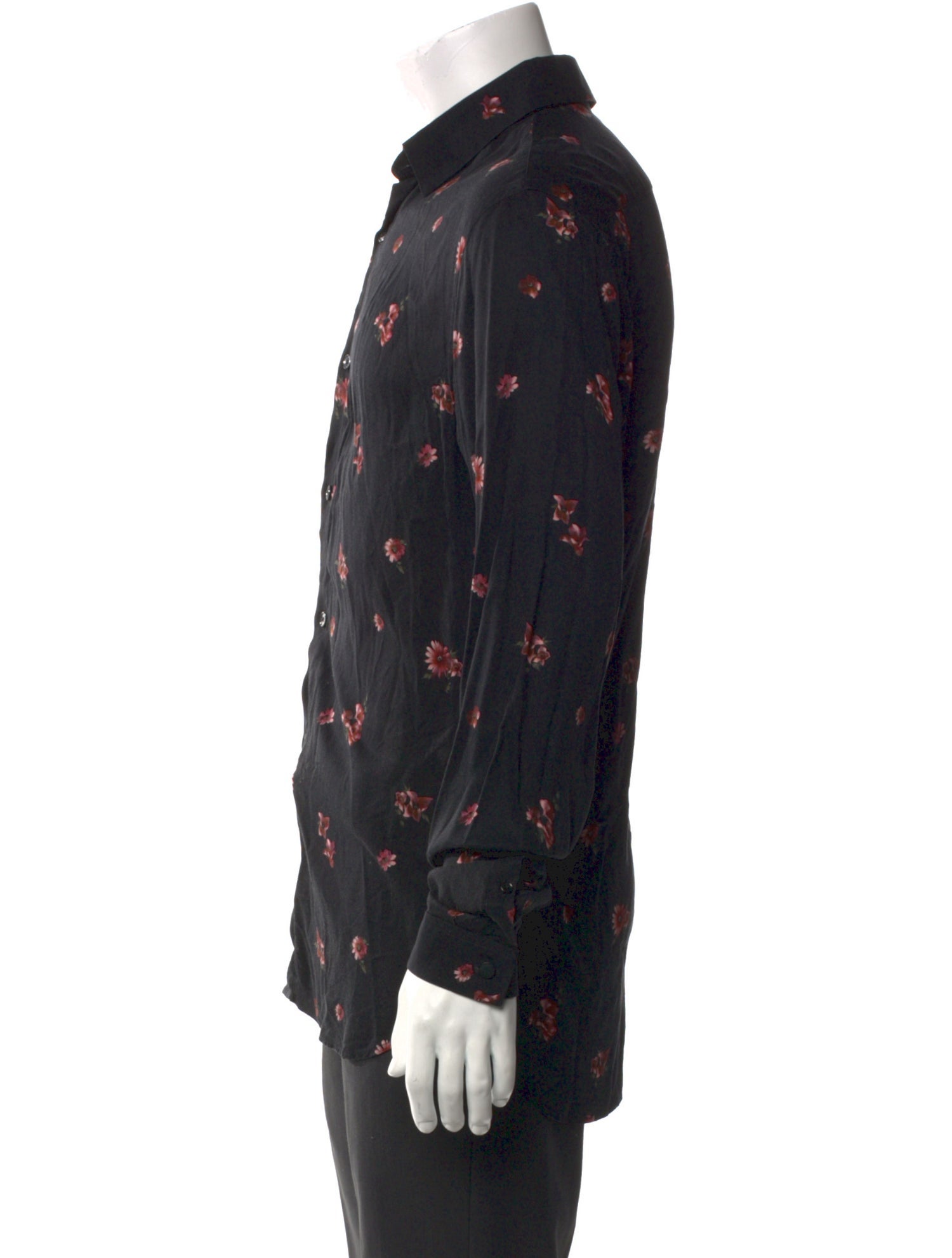 The Kooples Floral Print Long Sleeve Shirt