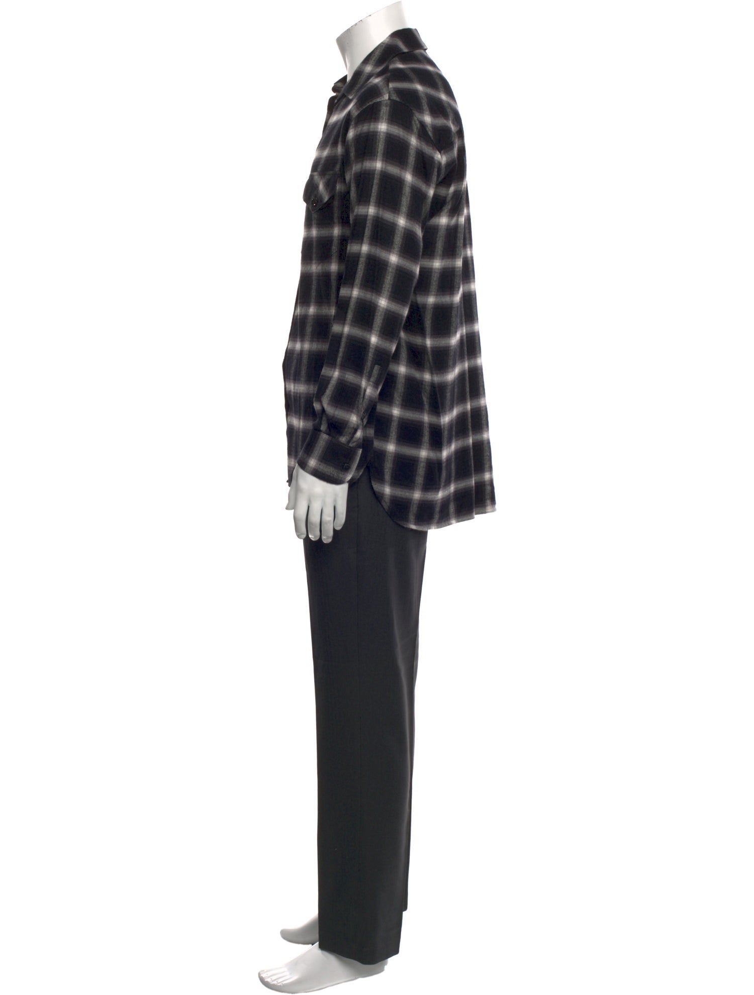 The Kooples Plaid Print Long Sleeve Shirt