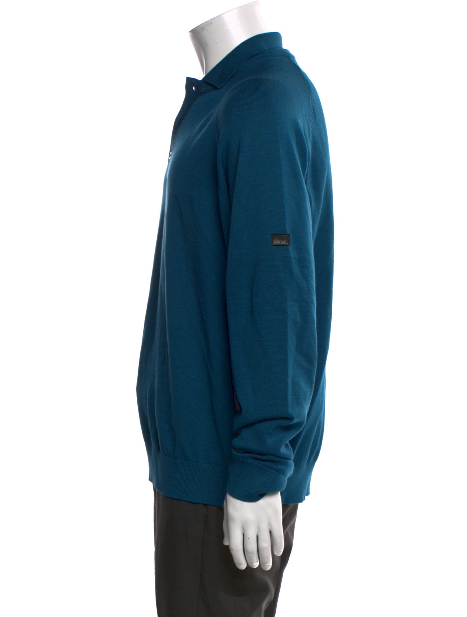 The Kooples Collar Long Sleeve Polo Shirt