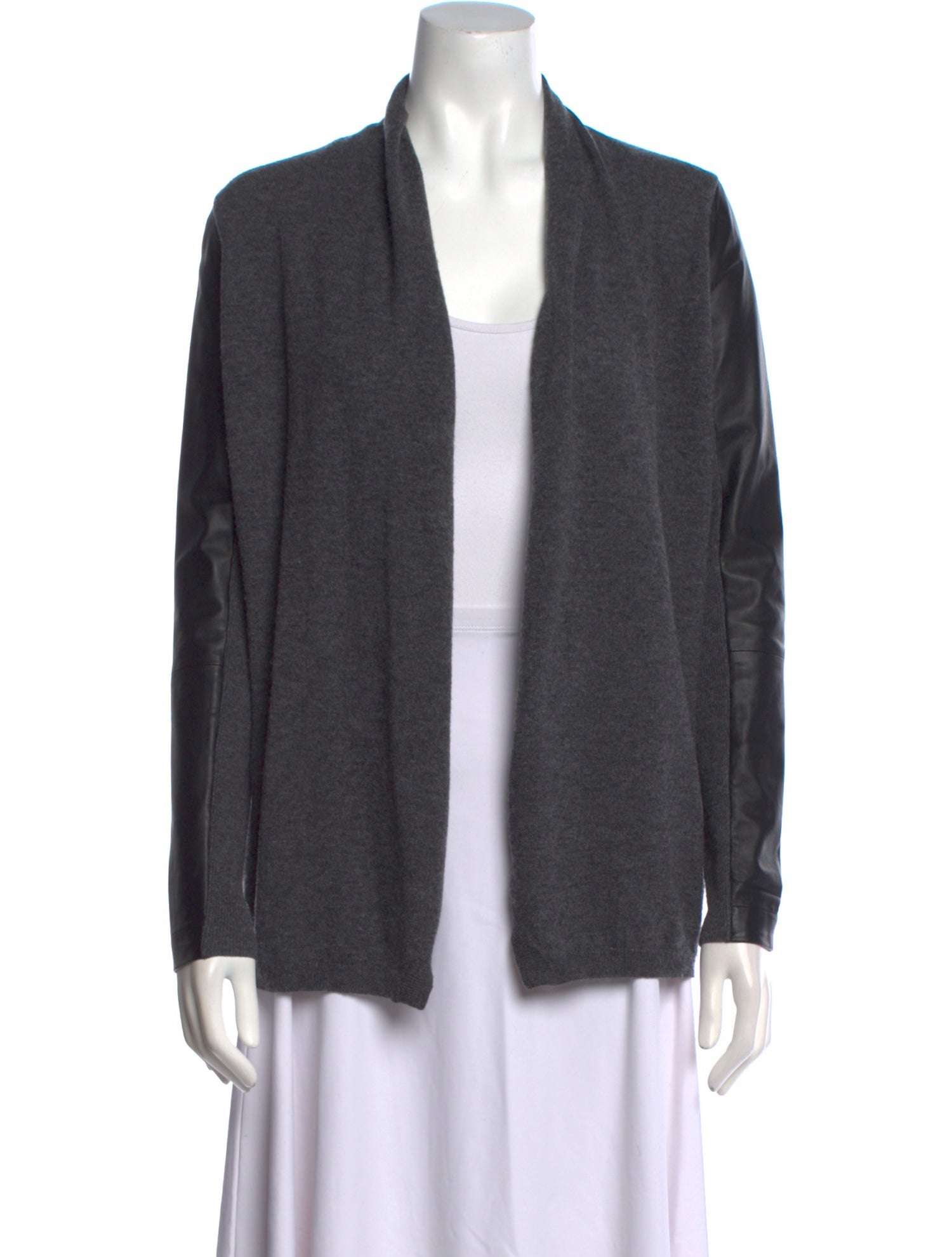 The Kooples Merino Wool Open Front Sweater