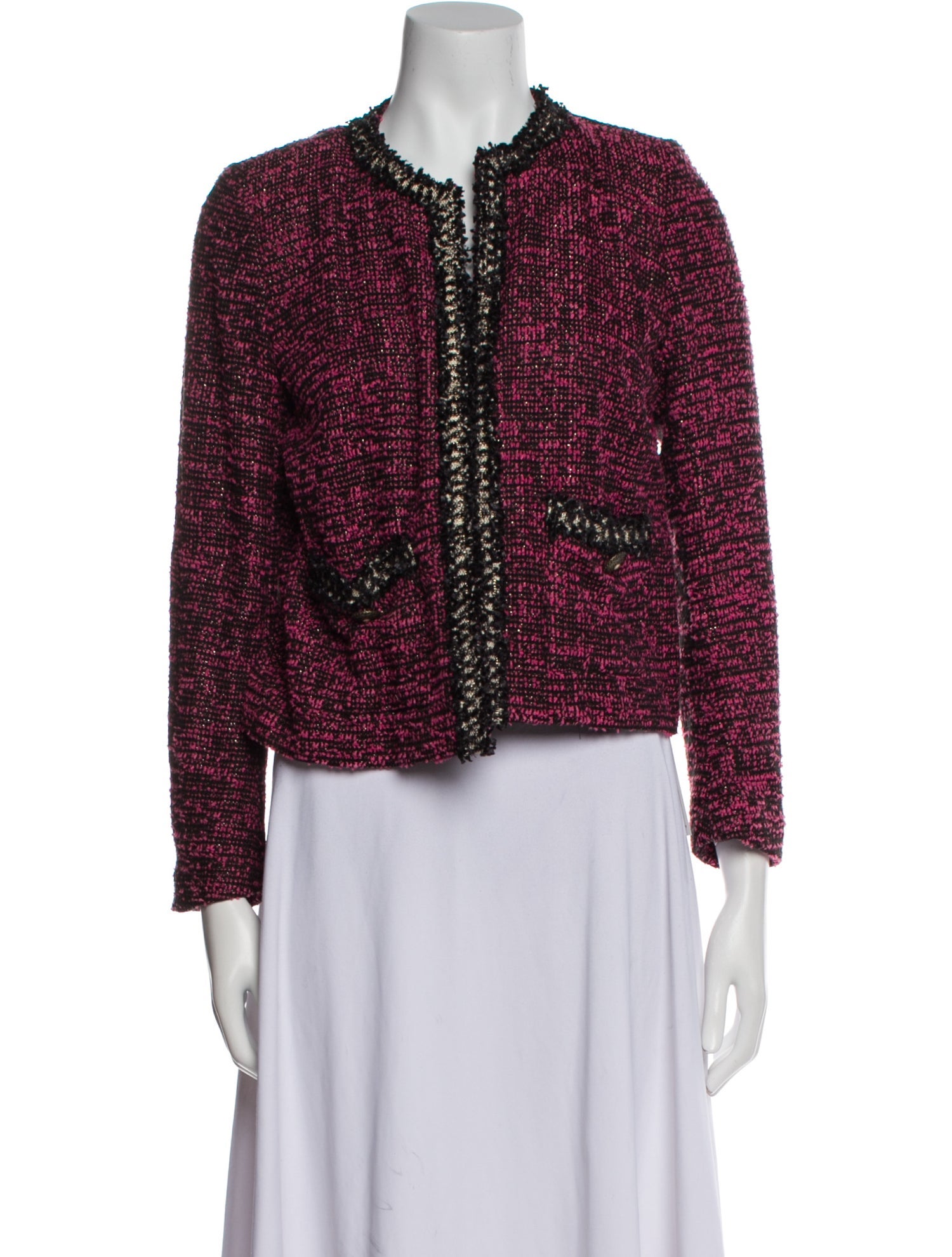 The Kooples Tweed Pattern Evening Jacket