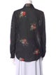 The Kooples Floral Print Long Sleeve Button-Up Top