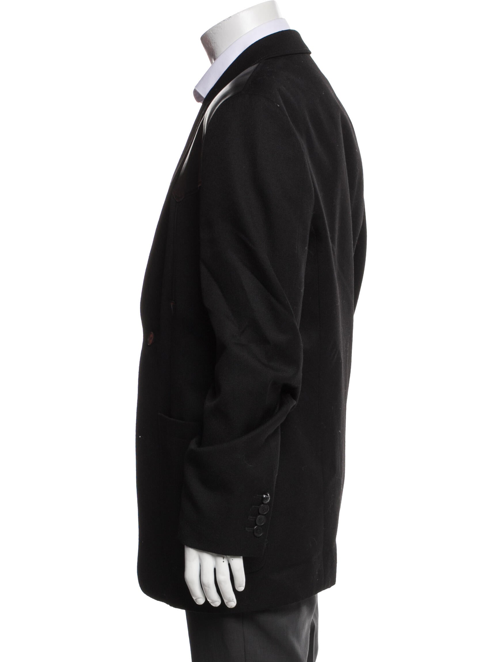 The Kooples Wool Leather Trim Embellishment Blazer w/ Tags