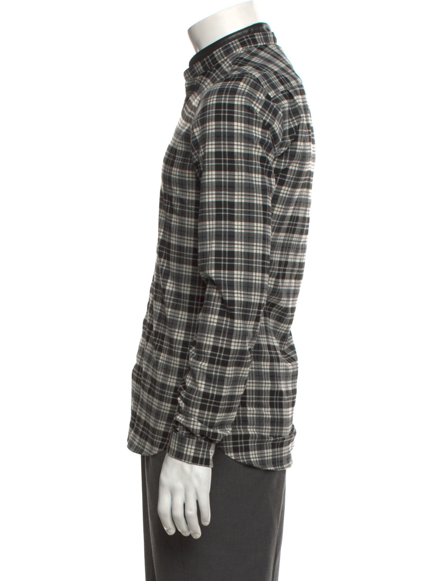 The Kooples Plaid Print Long Sleeve Shirt