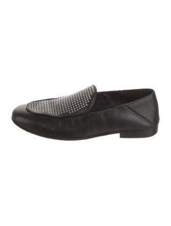 The Kooples Leather Studded Accents Loafers