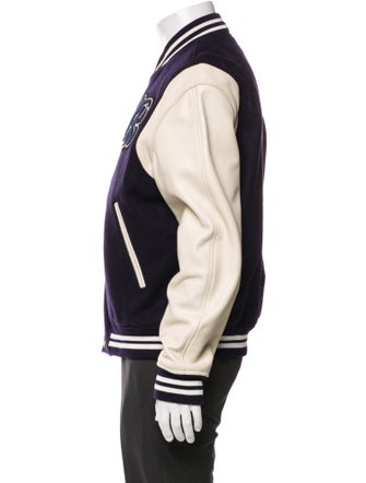 The Kooples Wool Striped Varsity Jacket