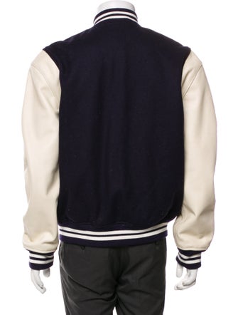The Kooples Wool Striped Varsity Jacket