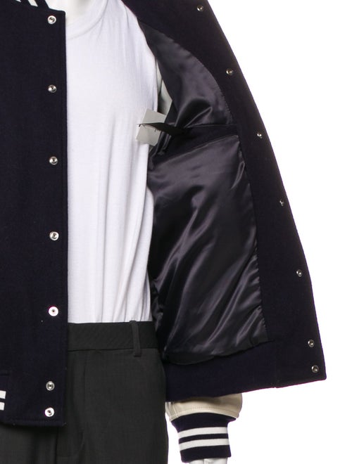 The Kooples Wool Striped Varsity Jacket